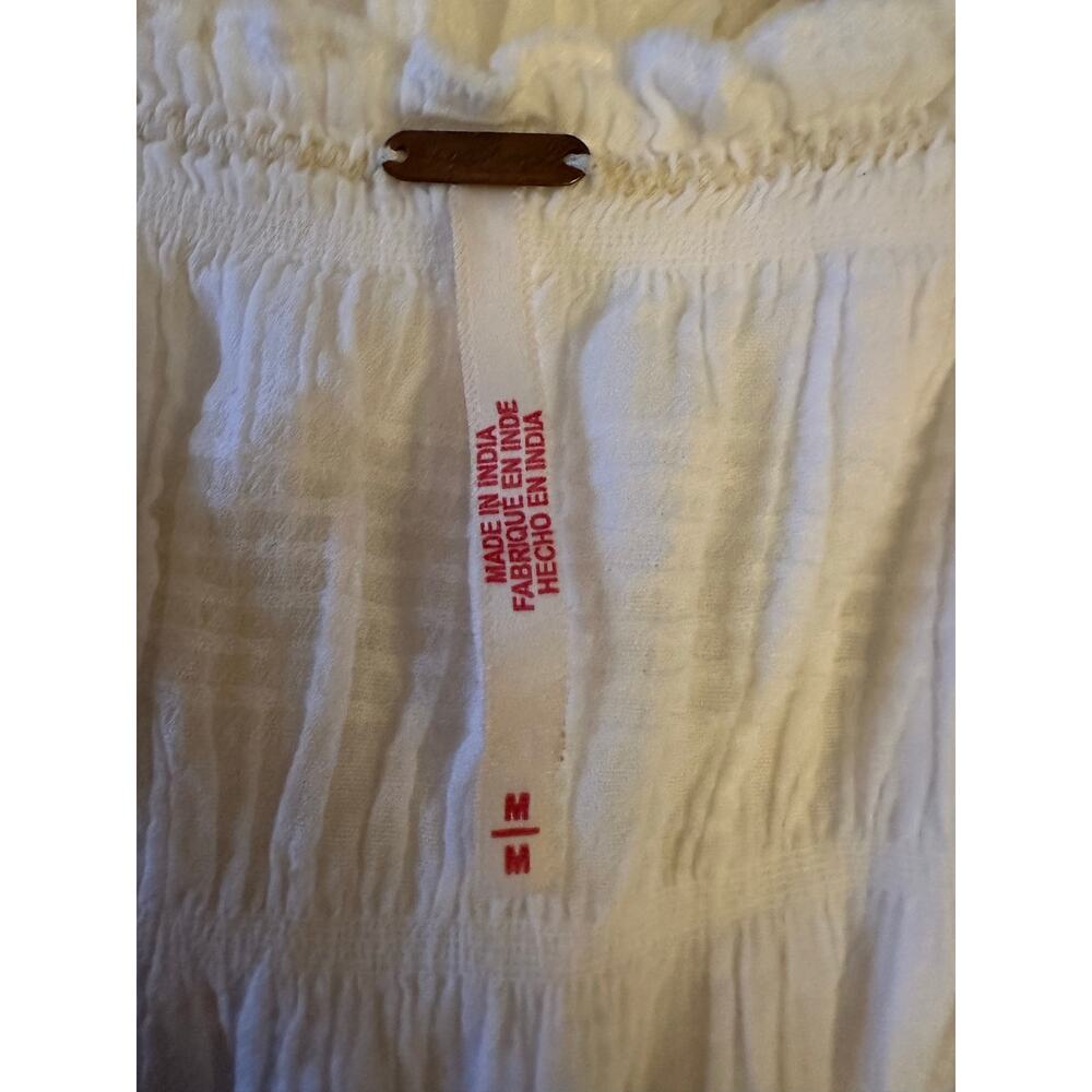 Free People Ethereal Cottage Desert Dazed Midi Dress Maxi Top Ivory Medium Boho - Picture 10 of 15